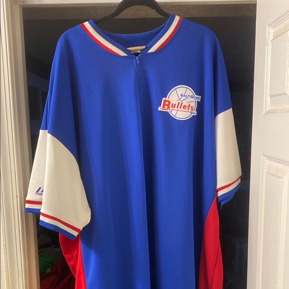 Mitchell & Ness Other - Mitchell & Ness Blue and Red Baltimore Bullets Jersey throwback Baltimore Bullet